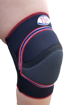 3553-K TSM Kniepolster Pro lang mit Kevlar überzogenem Polster, schwarz